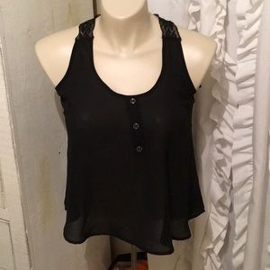 Mine size large black tank